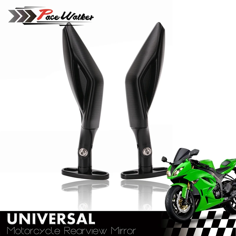 

Universal Motorcycle Rearview mirror Full CNC aluminum Racer For Yamaha R3 R6 FZ6 tmax530 kawasaki Z750R Z1000 KTM