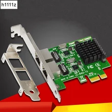 Высококачественная сетевая карта Gigabit Ethernet PCI-Express сетевая карта 1000 м PCIE 2 порта RJ45 NIC сервер Lan адаптер для настольного ПК