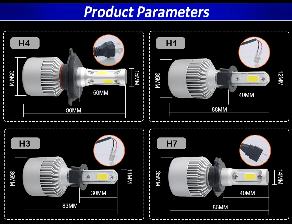 S2 H4 H7 LED CAR HEADLIGHT_09