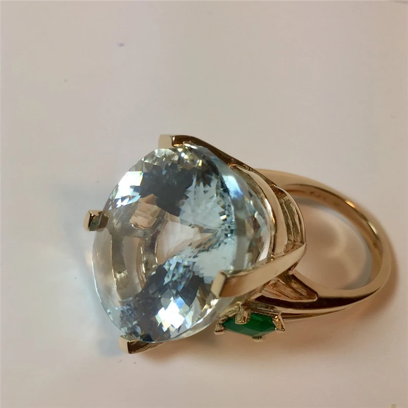 

Blue Stone Rings for Womne Square Green Crystal Wedding Ring Silver Color Ring Engagement Jewelry Anillos Mujer O5X329