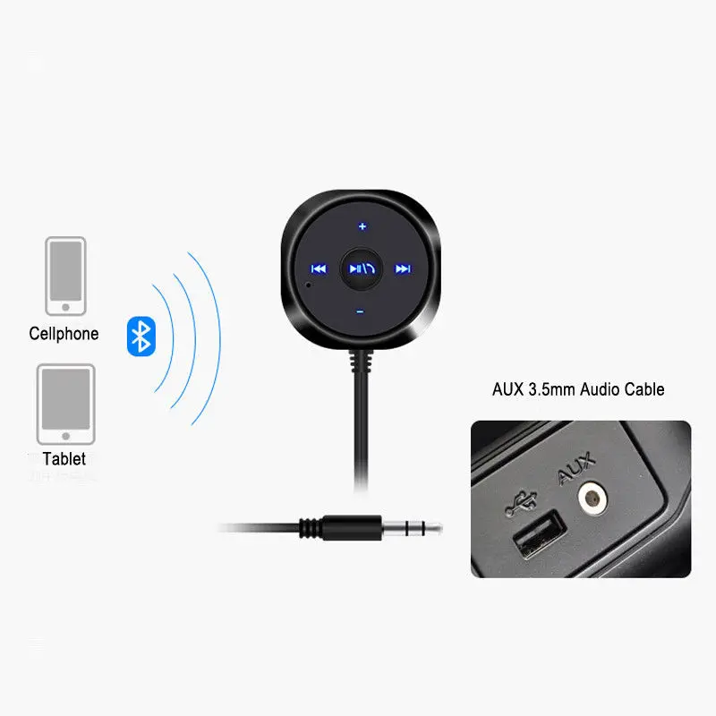 VicTsing беспроводной Bluetooth гарнитура автомобильный комплект MP3 плеер Колонка