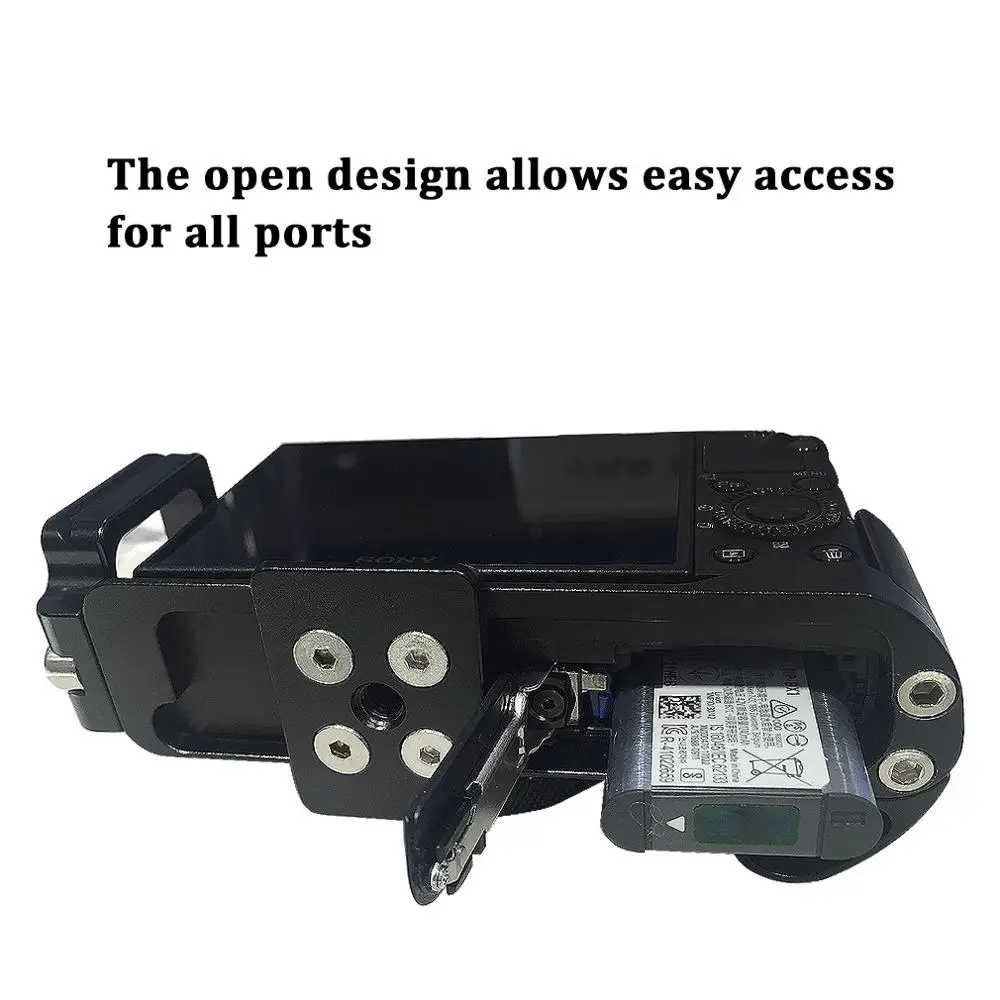 Camera Hand Grip Quick Release L Plate Bracket for Sony Cyber-Shot DSC RX100 VII RX100 VI V IV III II