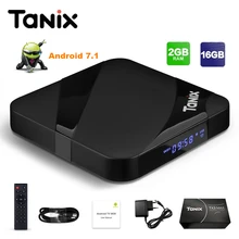 Tanix TX3 Max TV Box Android 7.1 Amlogic S905W with New ALICE UX 2GB 16GB Set Top Box 2.4G Wifi BT4.1 Media Player PK X96mini