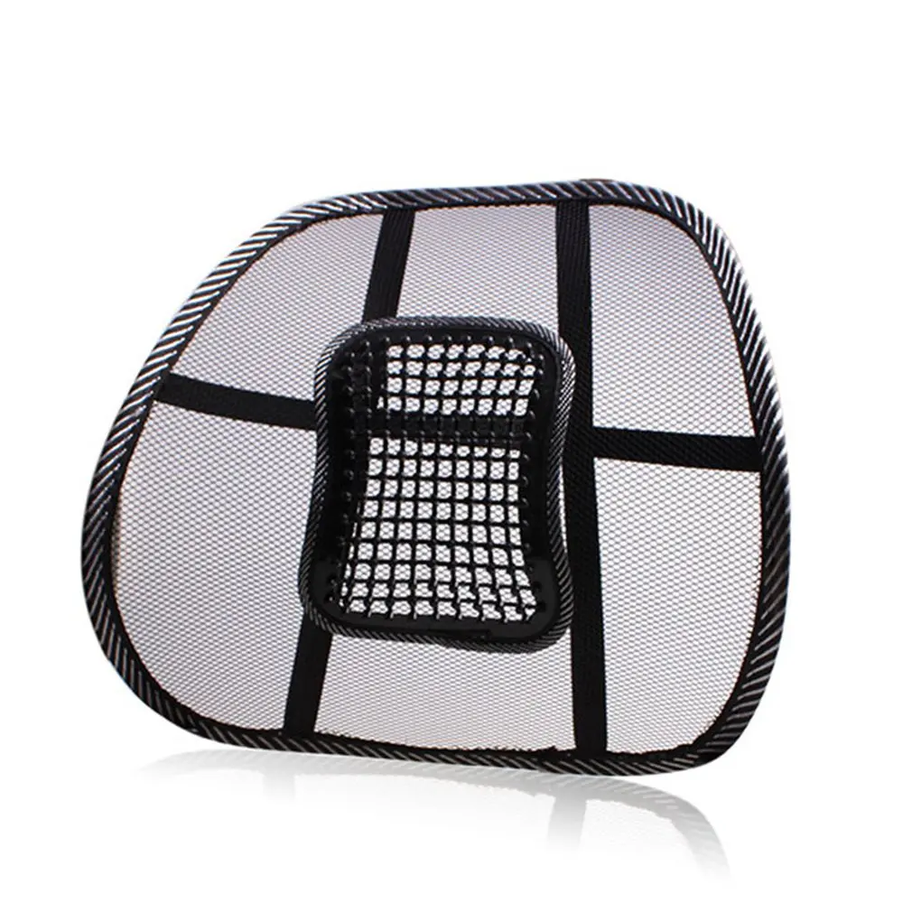 Черная сетка массажное поясничное автомобильное кресло офисное кресло Массажная спинка поясничная поддержка сетчатая Вентиляция Подушка черная сетка спинка