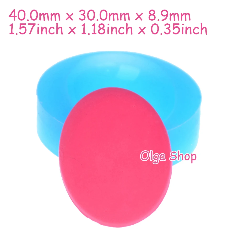 BYL005 40mm Oval Silicone Mold Jewellery Flexible Push ...
