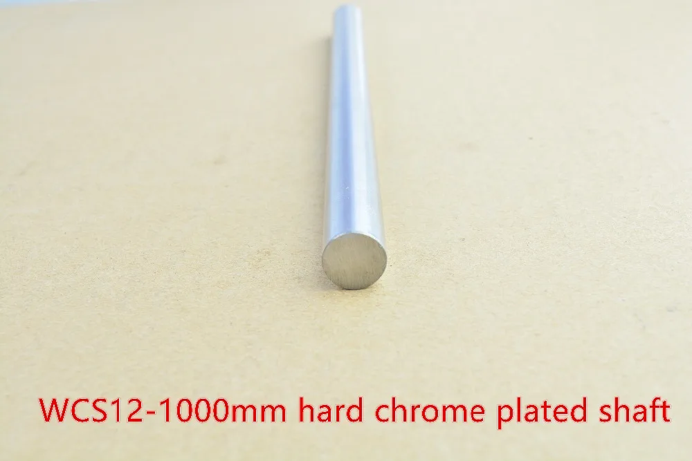 

3D printer rod shaft 12mm linear shaft L 1000mm chrome plated linear guide rail round rod shaft for cnc robot 1pcs