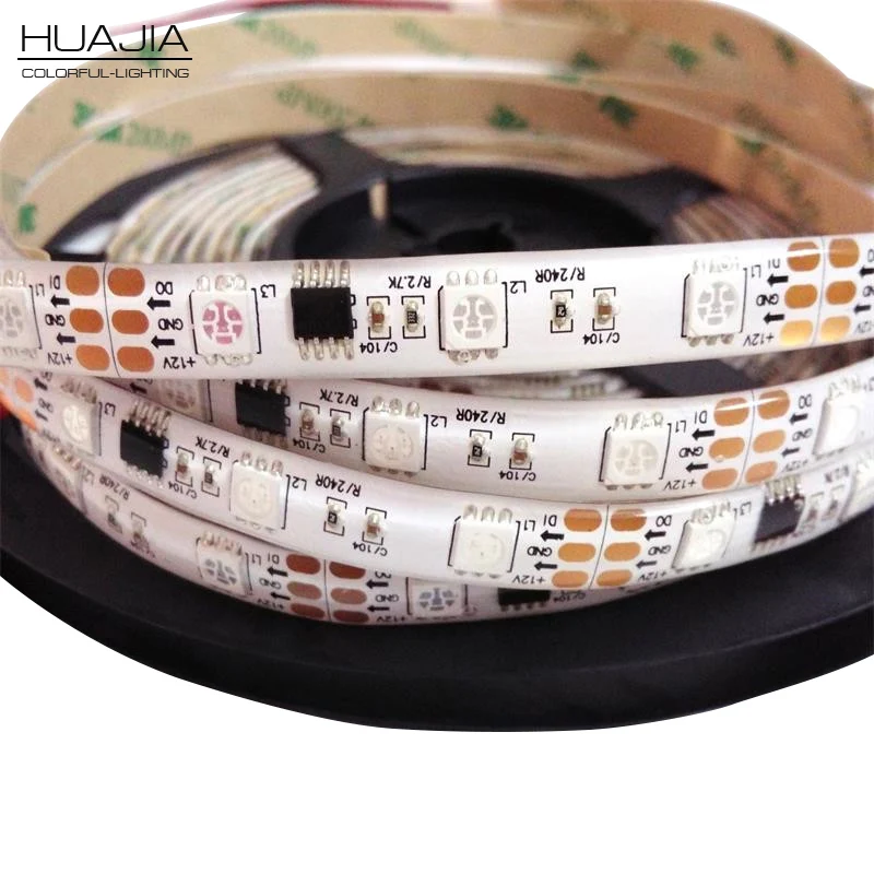 

1M/5M WS2811 RGB LED Strip 12V SMD 5050 Adressable Pixel Strip Black or White PCB 30/48/60 leds/m IP30 IP65 IP67 2811 Strip