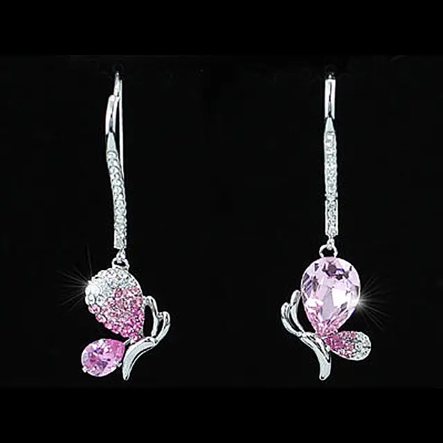 Pea Star Pink Blue Clear White Erfly Stud Cubic Zirconia Pea Star Pink Blue Clear White Erfly Stud Cubic Zirconia Earrings Cse368