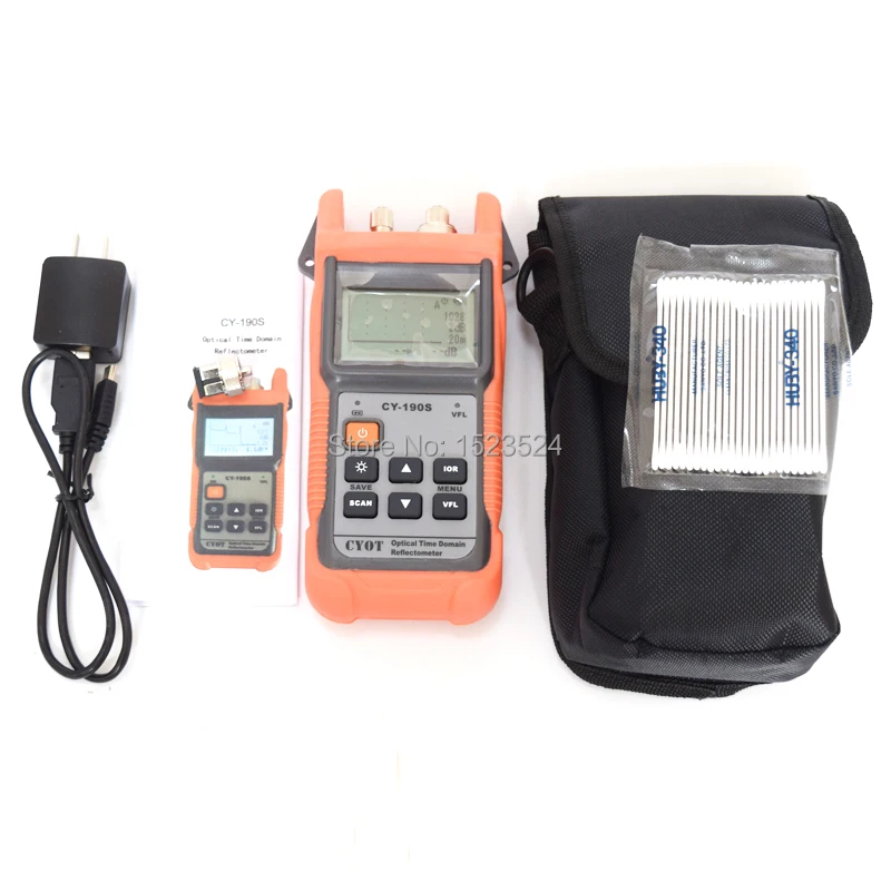 Оптическое волокно Ranger MINI OTDR CY190S Визуальный дефектоскоп Обнаружение