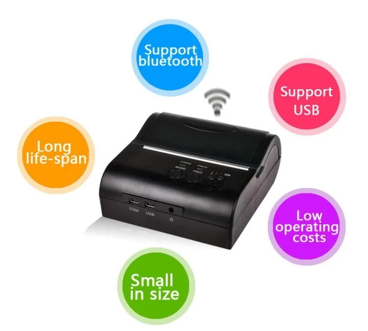 80 мм bluetooth принтер термальный Термальный чековый android Мини 8001DD|bluetooth printer thermal|bluetooth