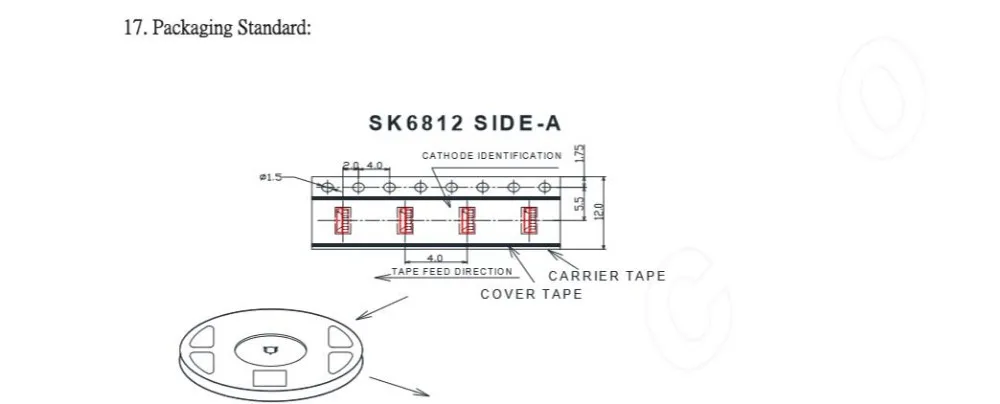 50-1500 шт. SK6812 SIDE-A SK6812 IC в светодиодный чип бокового освещения SMD 4020 RGB для полосы дисплей экран индивидуально адресуемый