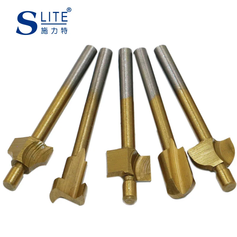 Slite  Woodworking Engraving Machine Pattern Milling Cutter Tools corundum hobbing manicure Box High Speed Steel 10 Piece Set