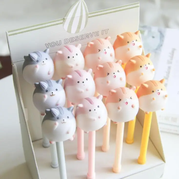 

Lovely Hamster Gel Pen Signature Pen Escolar Papelaria School Office Supply Promotional Gift