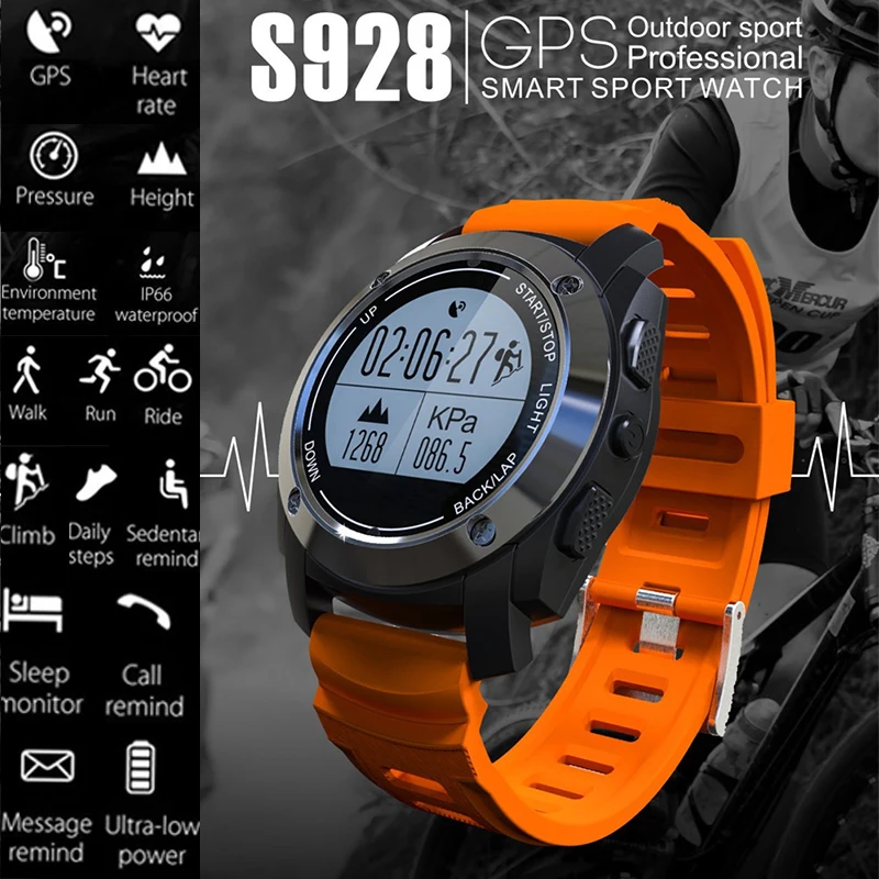 

SZMUGUA Smart Watch With Heart Rate Monitor G-sensor GPS Smart Wristband For IPhone Samsung Huawei IOS Android Smart Phone