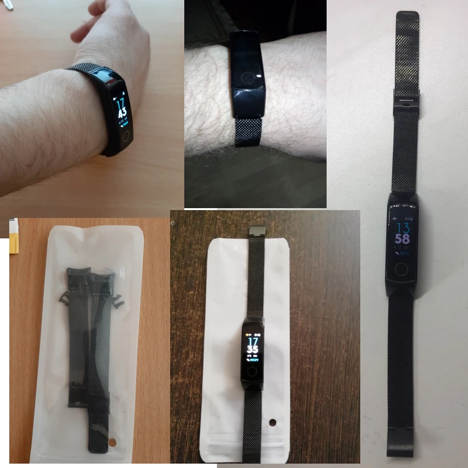 Mijobs Honor Band 4 ремешок из нержавеющей стали Миланский металлический ремешок для huawei Honor Band4 Ремешок Браслет Смарт-браслет аксессуары