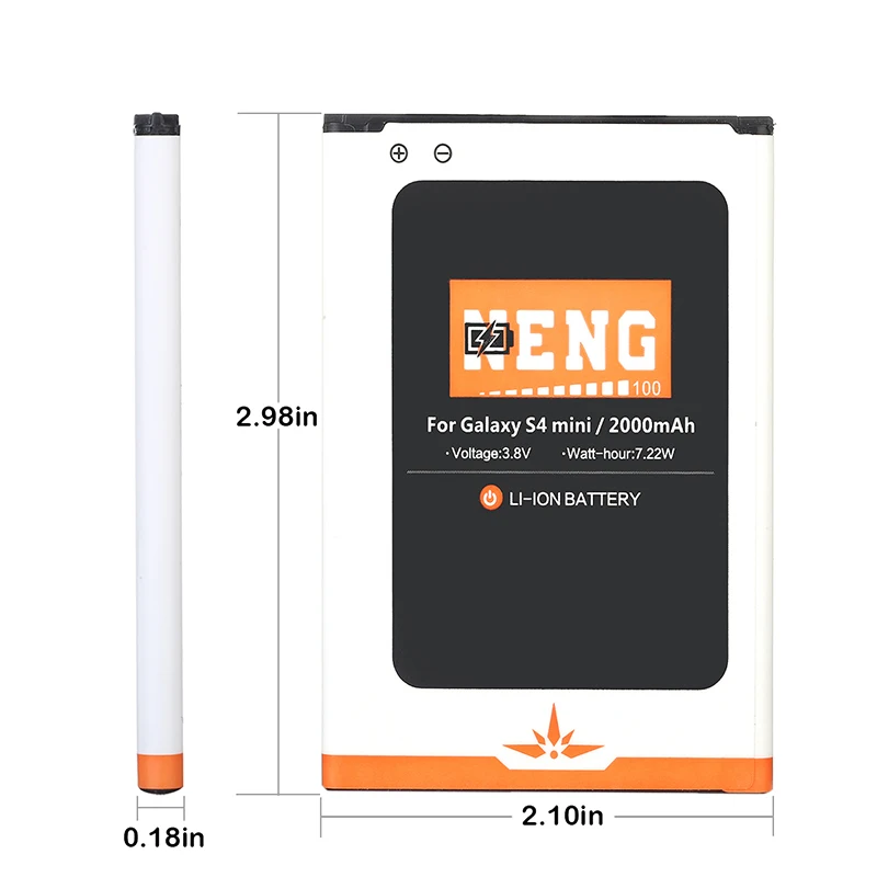 NENG реальная емкость 2000mAh B500AE B500BE литий ионная запасная батарея для samsung Galaxy S4 Mini