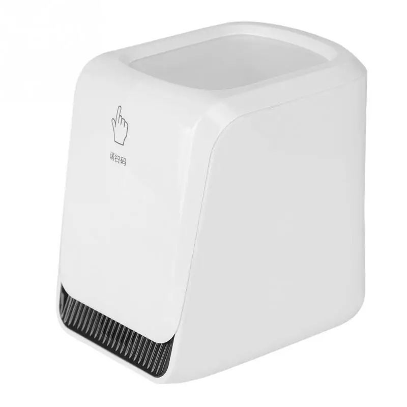 

QR Code Barcode Scanner Platform Hands-free Automatic Reader for Shops Stores White