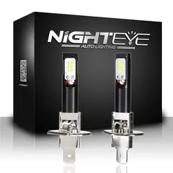 NIGHTEYE H1 светодиодный фары для автомобилей головной свет 1600LM 12 V 80 W 6500 k с светодиодные чипы csp лампы авто светодиодный свет фар