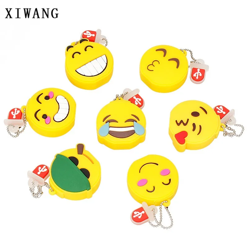 

Usb Flash Drive Emotion Expression Pen Drive USB 2.0 4GB 8GB 16GB 32GB 64GB cartoon usb Memory stick Pendrive gift Free Shipping