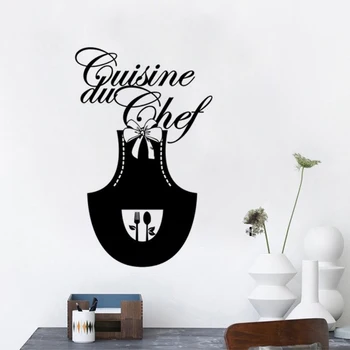 

KUCADA cuisine du chef wall sticker for home decoration kitchen wallpaper black removbale diy WP1475