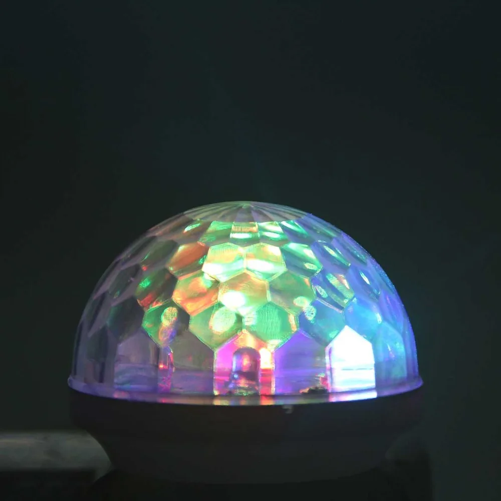 Мини USB СВЕТОДИОДНЫЙ сценический свет Музыка Звук Активированный DC 5V Портативный RGB светодиодный Кристалл цветные огни для дома развлечения вечерние освещение