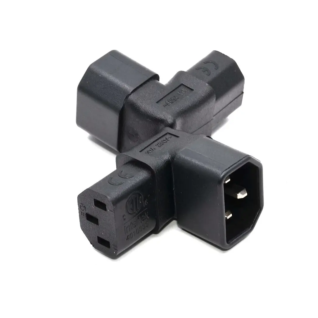

Free shipping Right Angled IEC Convert Adapter, Down Angled IEC 320 C14 to C13 for TV Wall C13 TO C14 #WPT604