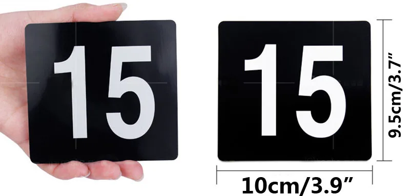 double plastic table numbers (4)