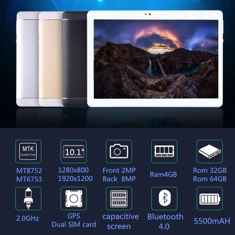 

2019 NEW Pocket PC S109 10.1 inch tablet PC Octa Core Android 8.0 4GB RAM 32GB 64GB ROM 8 Core 10 10.1 Resolution 1280x800