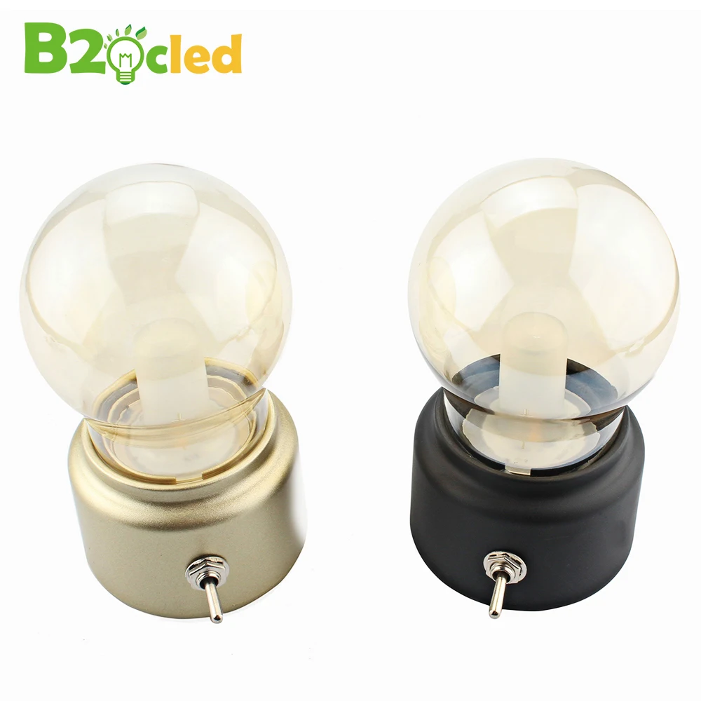 Retro USB bulb lamp bulb rechargeable battery charging Night light LED