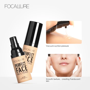 

FOCALLURE Base Primer Makeup Moisturizer Face Pores Liquid Foundation Matte Base Cosmetic