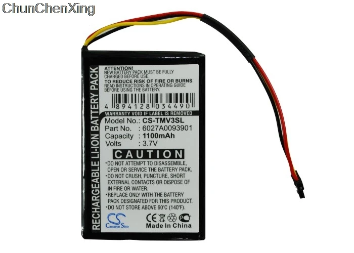 Аккумулятор Cameron Sino 1100mAh для TomTom 4EM0.001.01 N14644 V3 XL IQ|Цифровые аккумуляторы| |