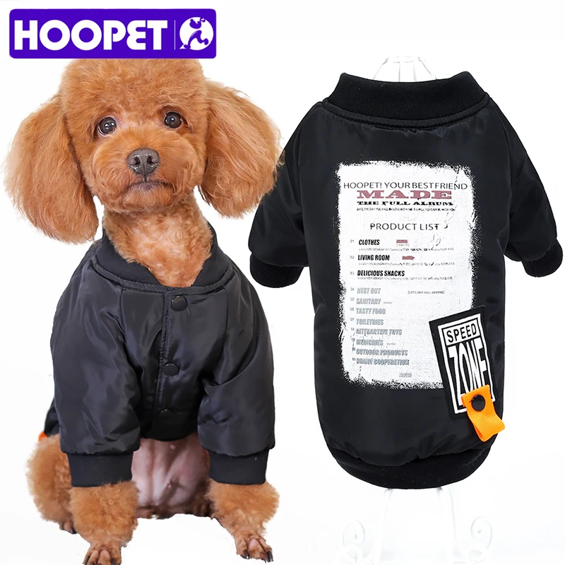 HOOPET зима собака пальто теплое Pet куртка одежда из хлопка маленький средний Тедди