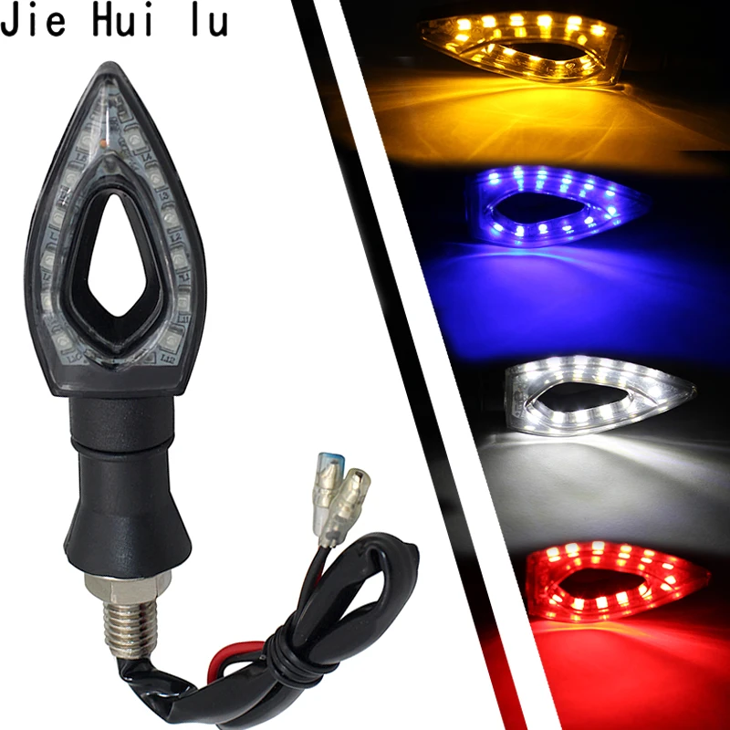 

High Quality 1 Pair of Universal LED Motorcycle Turn Signal Indicators Lights Lamp Easy to install For ktm bmw yamaha hinda
