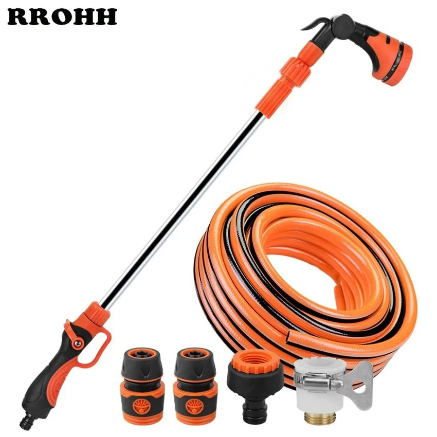 Buy Telescopic Long Pole Washer Water Gun Spray Durable Powerful High