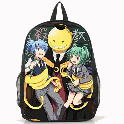 New Ansatsu Kyoushitsu Backpack Anime Korosensei School Bag Preppy Style Nylon Backpacks Unisex