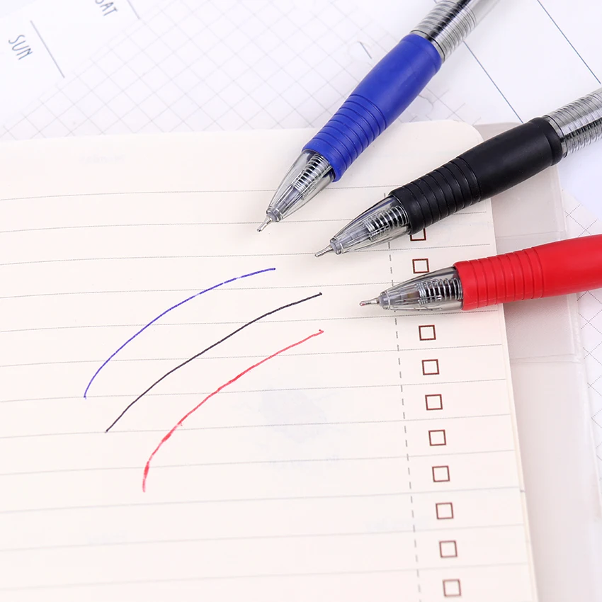 1 шт. пластиковая гелевая ручка красные, синие Черная гелевая ручка 0,7 мм Заправка для письма для офиса письменные принадлежности студенческий экзамен ручка школьные принадлежности