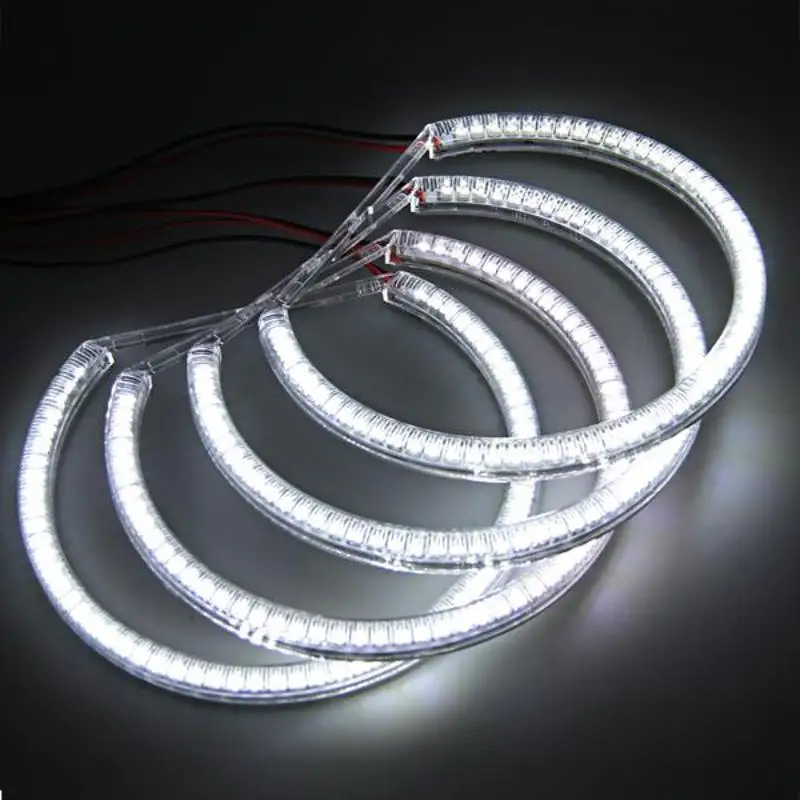 CARCHET Angel Eyes 60 SMD 3528 LED White Halo Light Error Free for BMW E36 E38 E39 E46