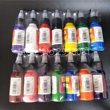 14 шт. чернила татуировки перманентный макияж Пигмент смешанные цвета набор чернил для тату 30 мл(1 унции) Краска для татуажа набор