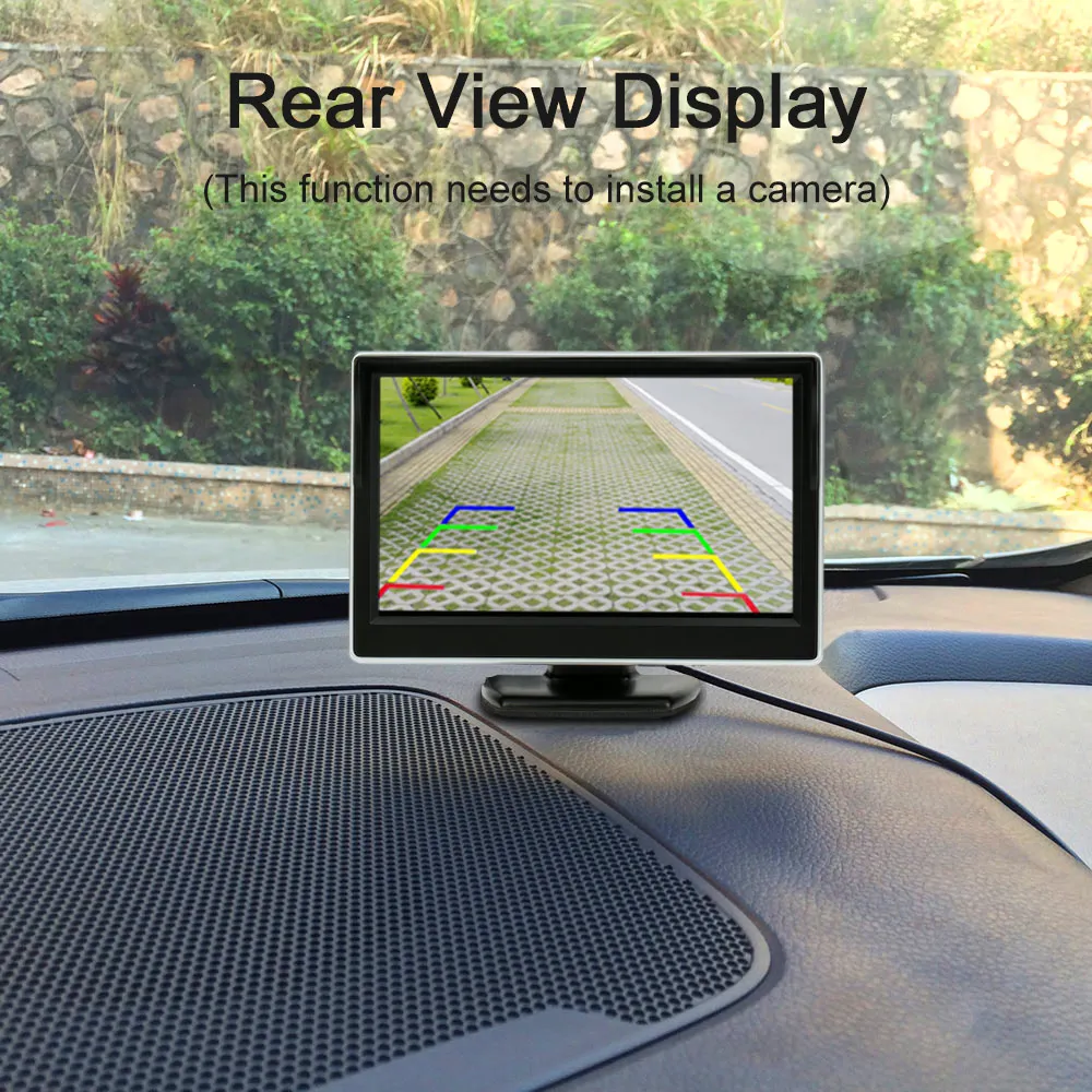 

2018 Auto Parts 4.3 Inch TFT LCD Display Car Rear View Monitor Parking Rearview System Backup Reverse Camera DVD VCD Display