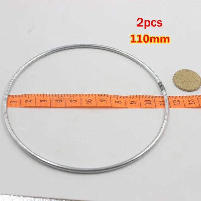 1 упак./лот большой Ловец снов круг кольцо ремесло 35-180 мм металлические кольца для мечта Ловушки для обручи подвесные аксессуары для изготовления украшений своими руками - Цвет: 110mm 2pcs