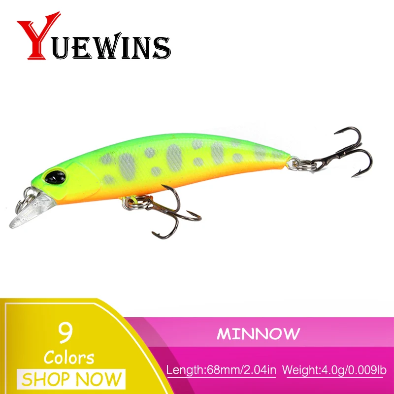 

1Pcs 6.8cm 4g Minnow Fishing Lures Floating Laser Fish Bait Tackle Aritificial Crankbait Wobblers peche Carp Fishing TP1228