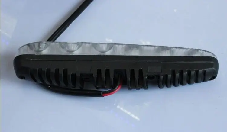 Pair Car Headlight HighLow Beam Warning Driving Fog Lamp Auto Head LED Daytime Running Light Len Xenon DRL AE (5)
