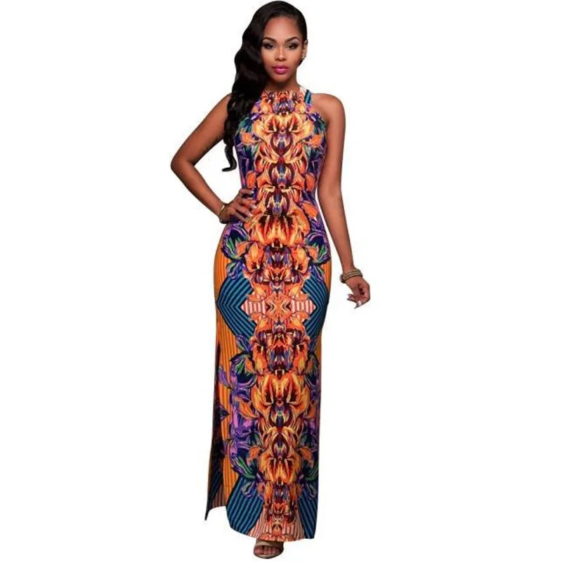 Aliexpress.com : Buy 2018 Summer African Print Totem Dress Women ...