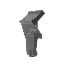 Jj airsoft kac estilo 45 graus montagem em ângulo para t1/T-1/t2/T-2/alvo tr02 vermelho ponto (preto/tan)
