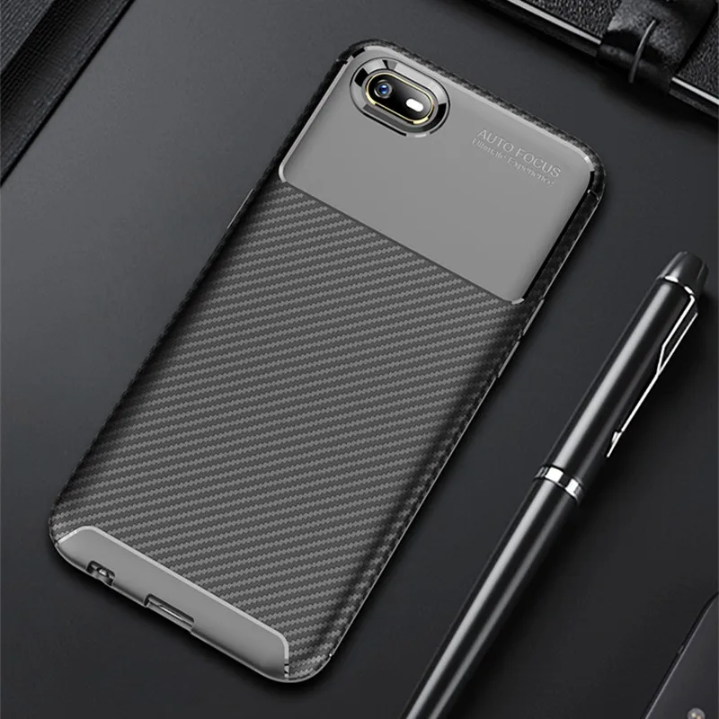 

For Oppo A1k Case Luxury Fiber Leather Business Case For Oppo A1k Soft TPU Armor Protection Cover Phone Accessories (XS0311)