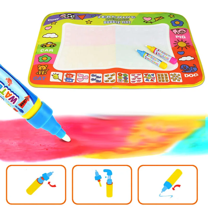 Children Kids Doodle Mat Board Water Aqua Painting Drawing Large Writing Magic Toy YJS Dropship