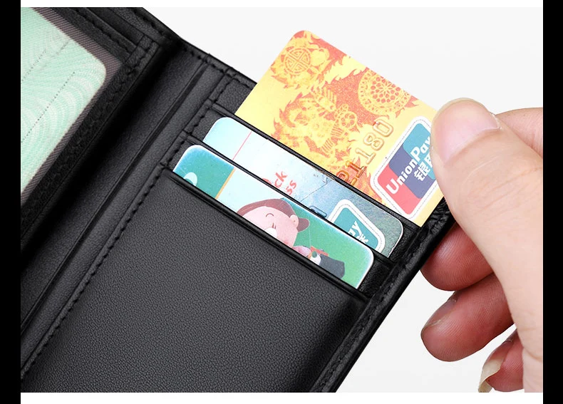 WILIAMPOLO Men Wallets short Luxury Leather Man Wallet mini Male Purse Leather Purse credit card Luxury package PL181368 6