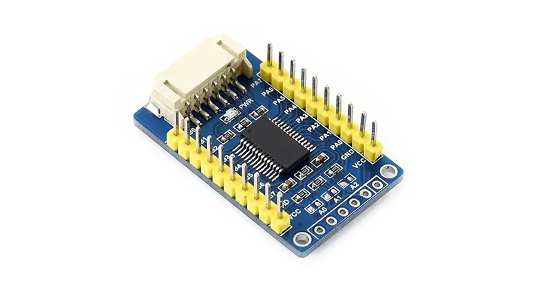 Плата расширения IO Waveshare MCP23017 плата I2C расширение 16I/O совместима с Raspberry Pi / micro:bit