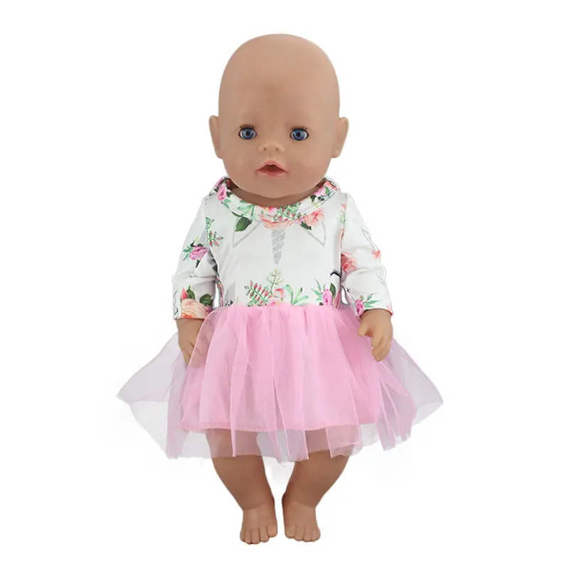 Модный комплект детской одежды для 17 дюймов Reborn Baby Doll 43 см для ухода за ребенком для мам Одежда для кукол, аксессуары для куклы