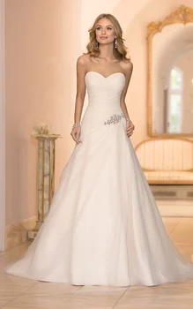 

Custom Made Sweetheart Sleeveless Tulle A Line Wedding Dress 2017 Vintage vestidos de noiva